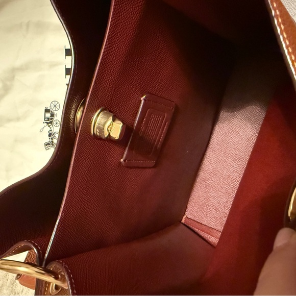 Coach Polished Pebble Leather Charlie Bucket Shoulder and Crossbody Bag - Picture 10 of 13